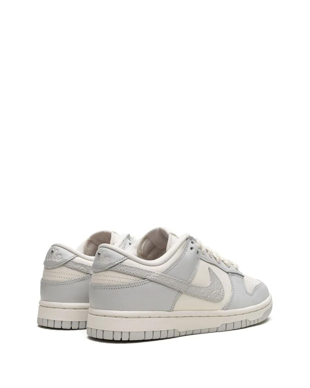 Nike White Dunk Low "Needlework" Sneakers