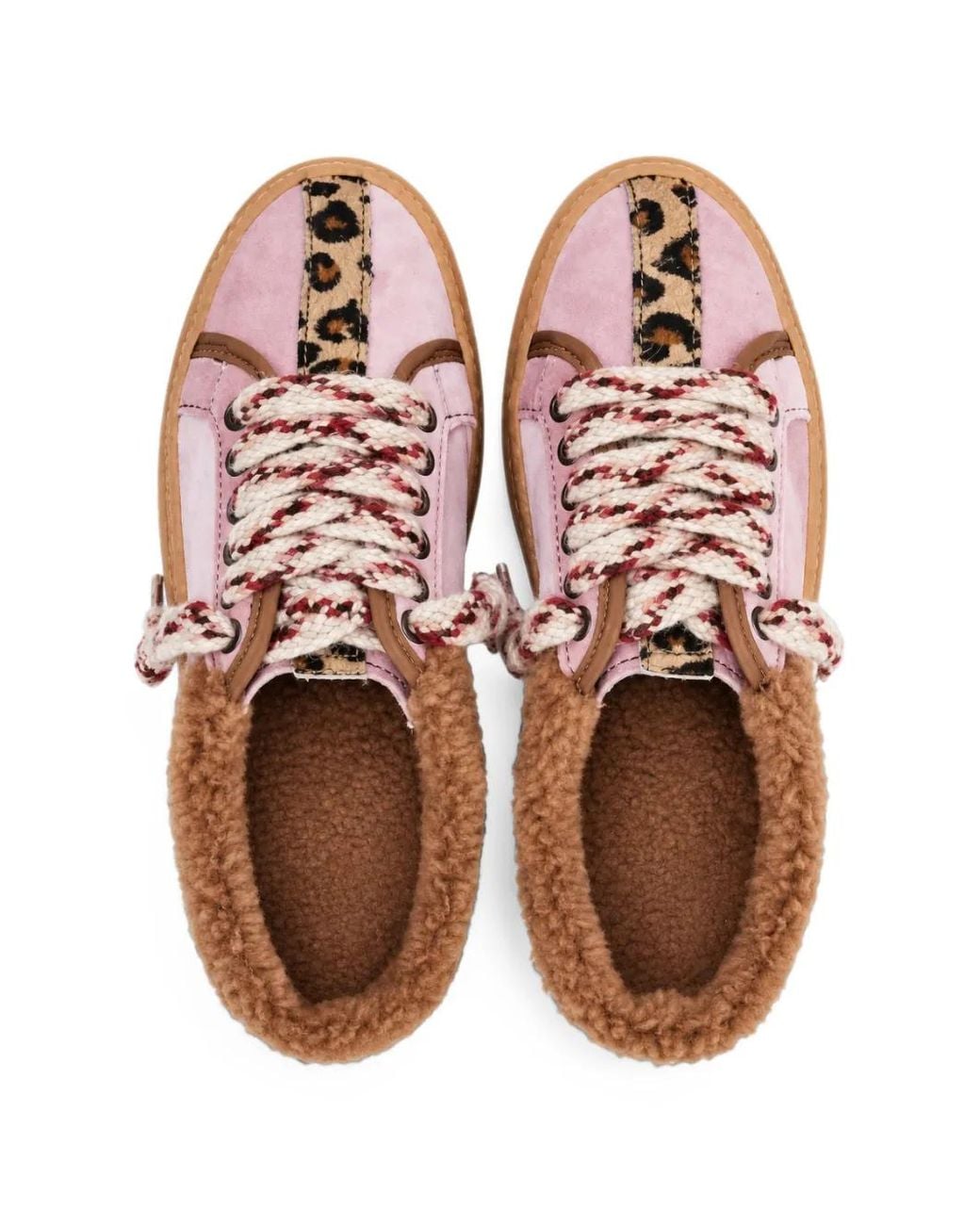 TheVerticaLine Pink The11S Leopard-Print Sneakers