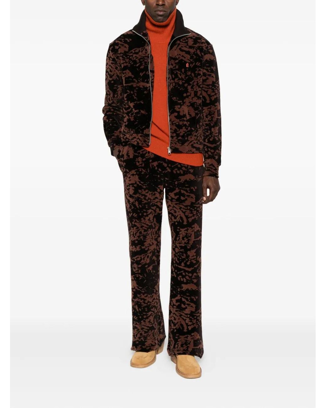 Etudes Studio Black Velour Track Jacket