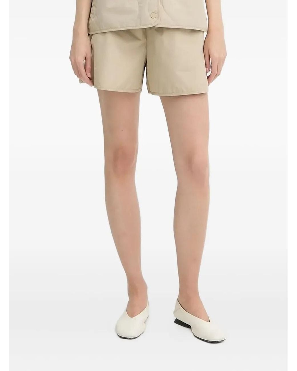 Samsøe & Samsøe Natural Elasticated-Waist Windstopper Shorts