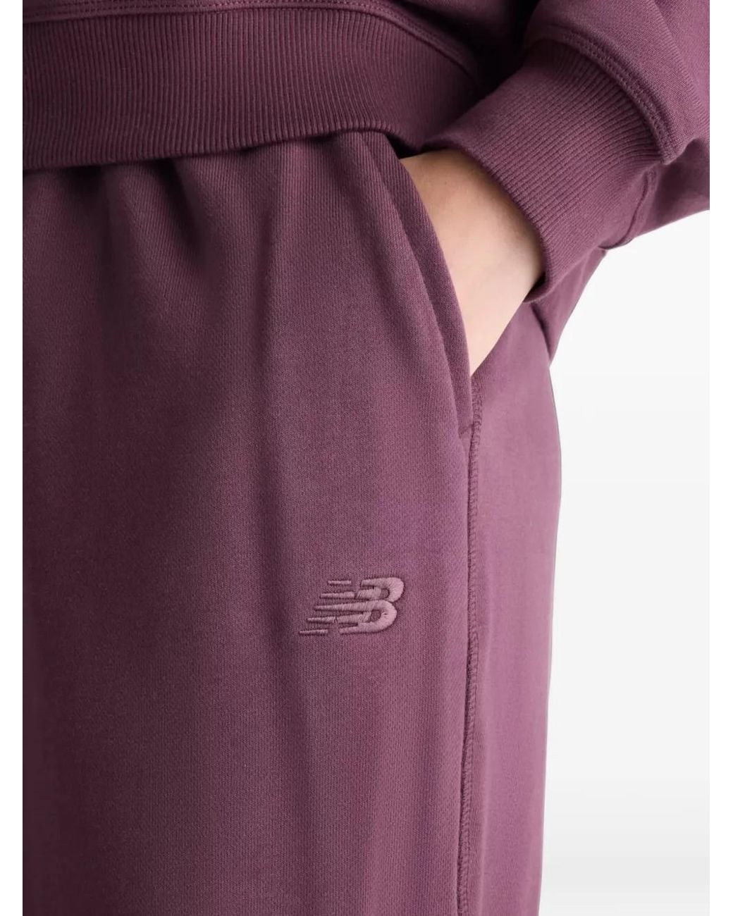 New Balance Purple Athletics French-Terry Jogger