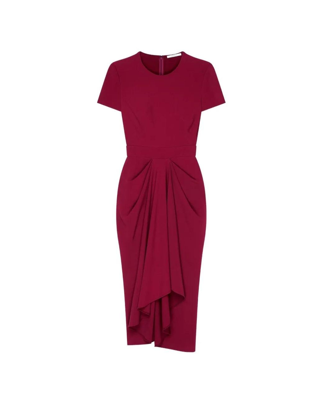 Givenchy Red Midi Wrapped Dress