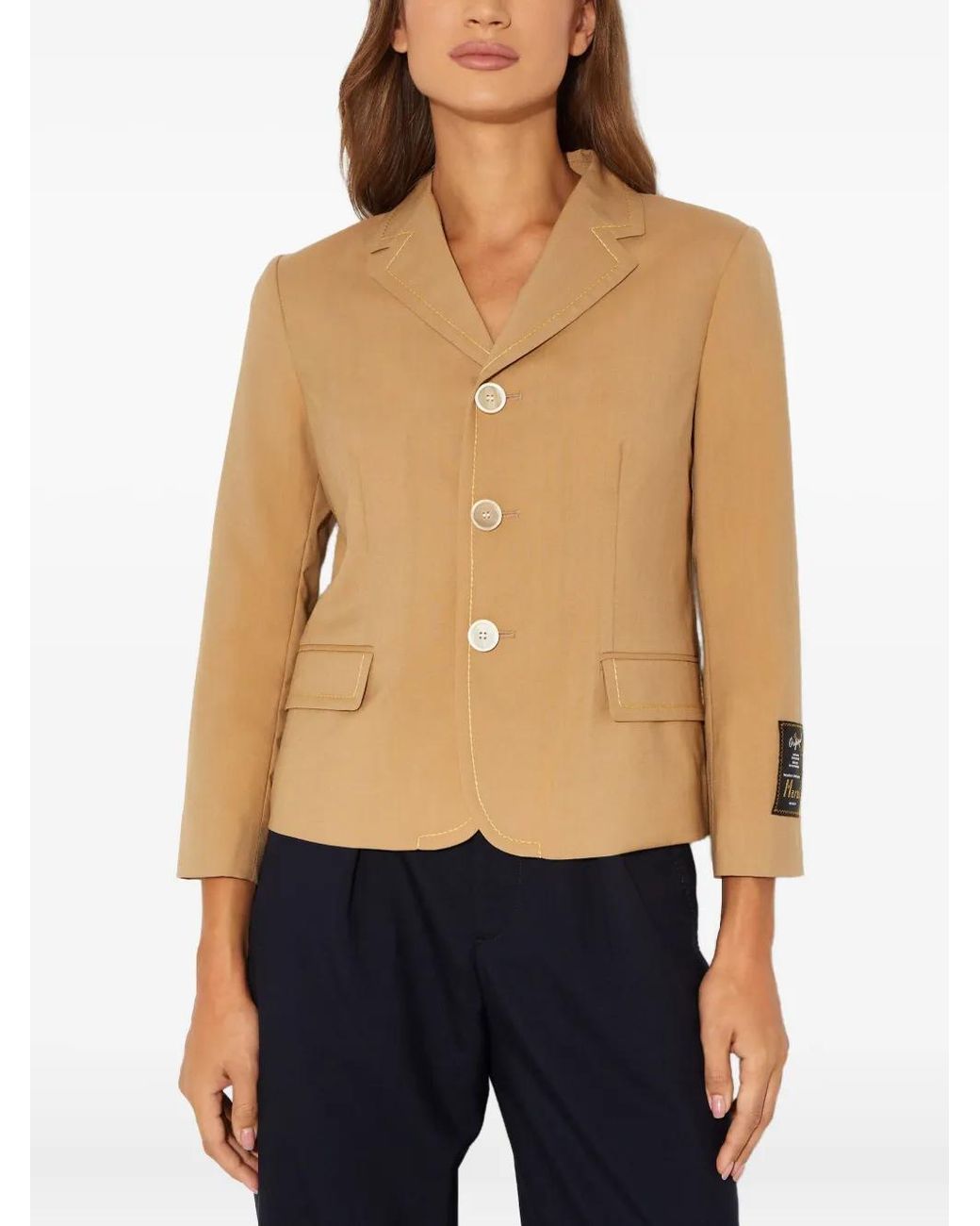 Marni Green Button Logo Blazer