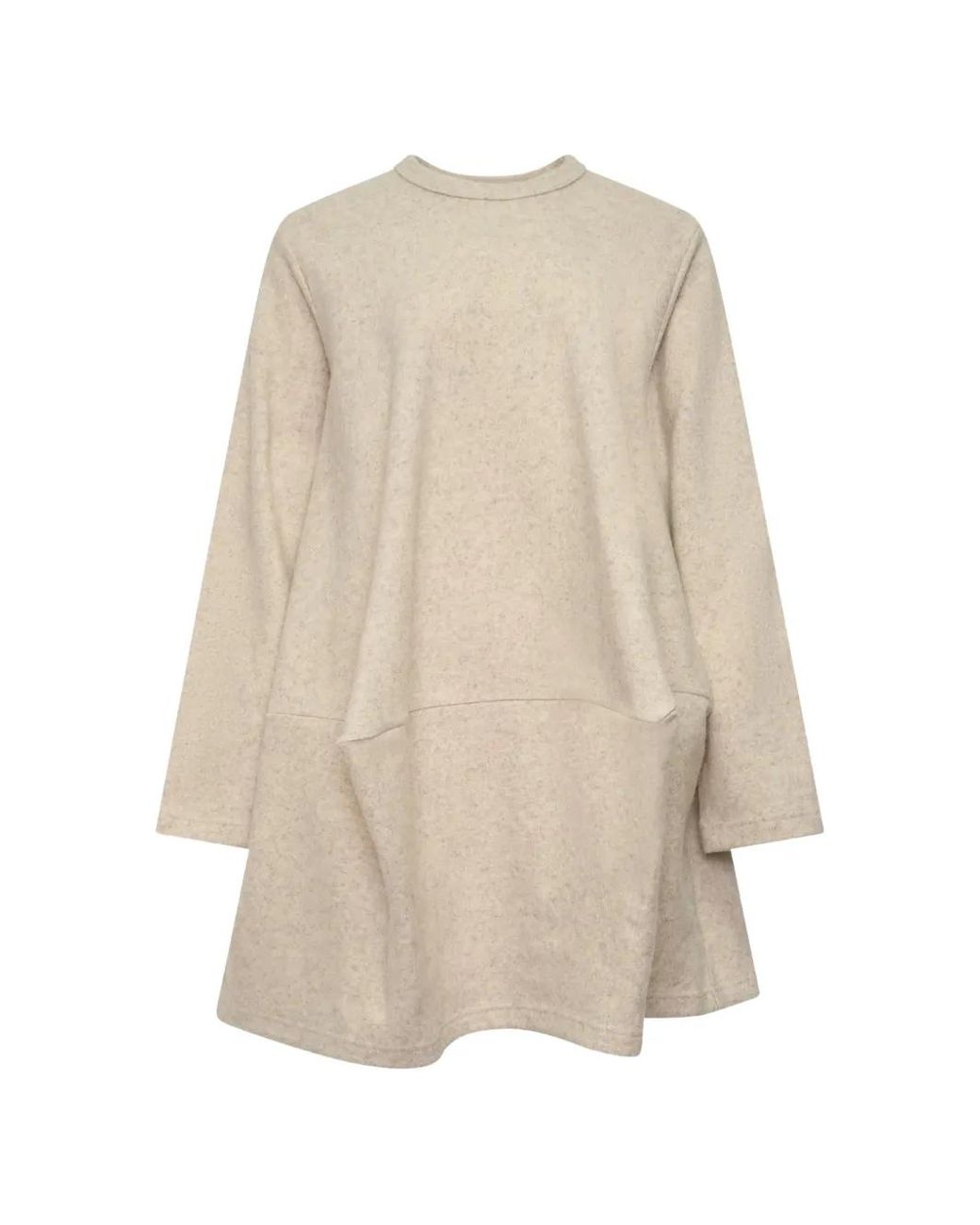 Comme des Garçons Natural Panelled Crew-Neck Mini Dress