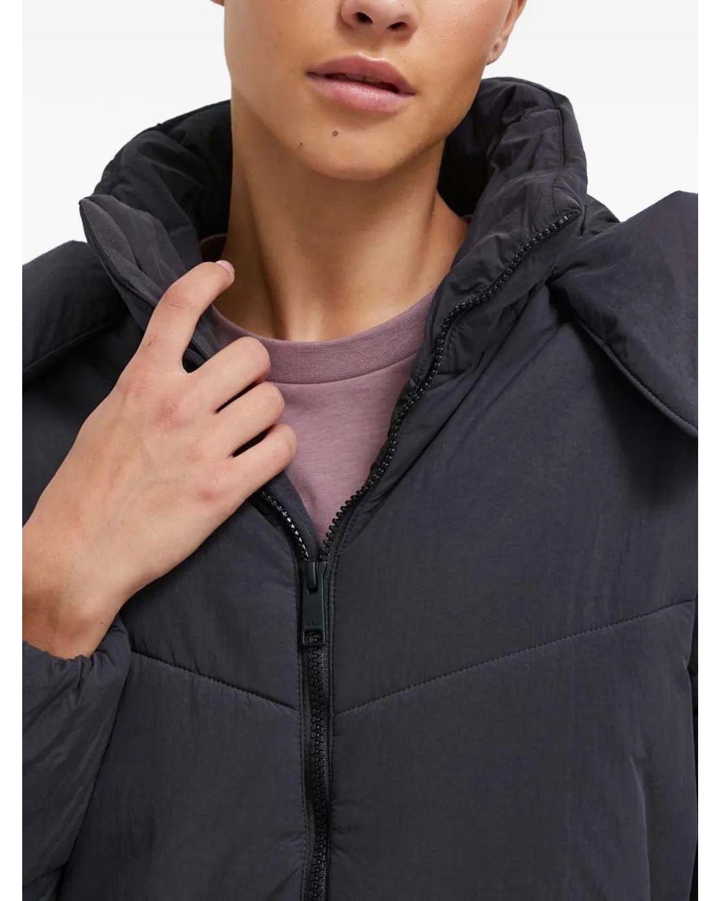 Jack Wolfskin Blue Karolinger Hooded Quilted Jacket