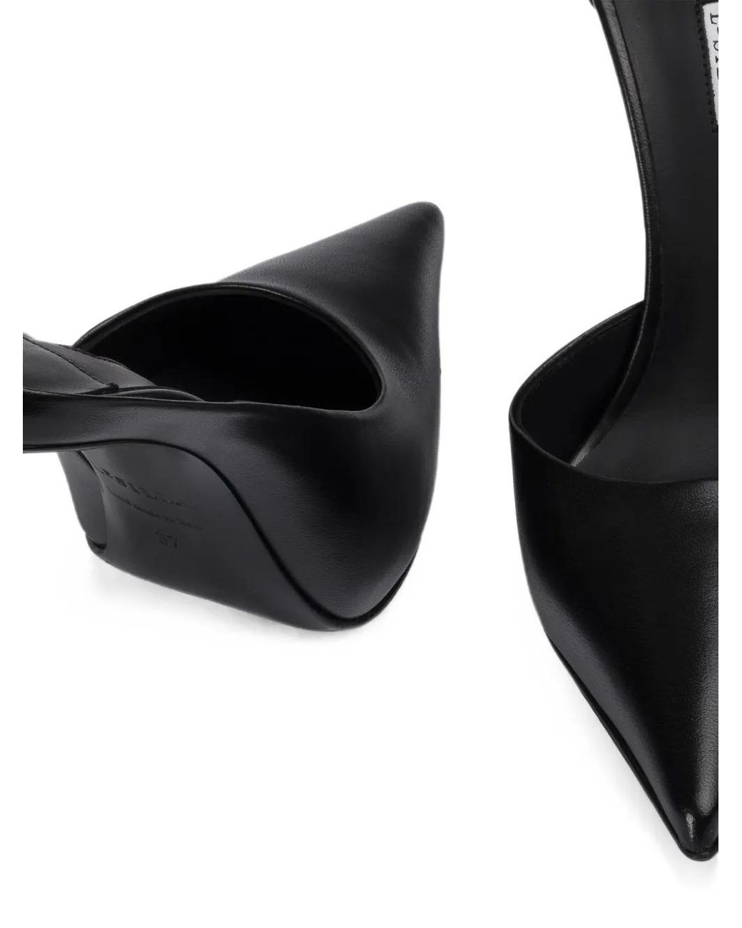 Le Silla Black Futura Pointed-Toe Pumps
