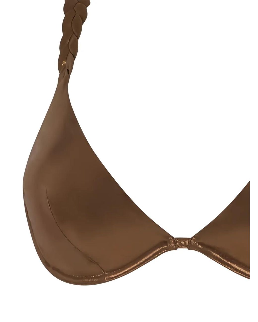Chantelle Brown Shaman Braided Underwire Bikini Top