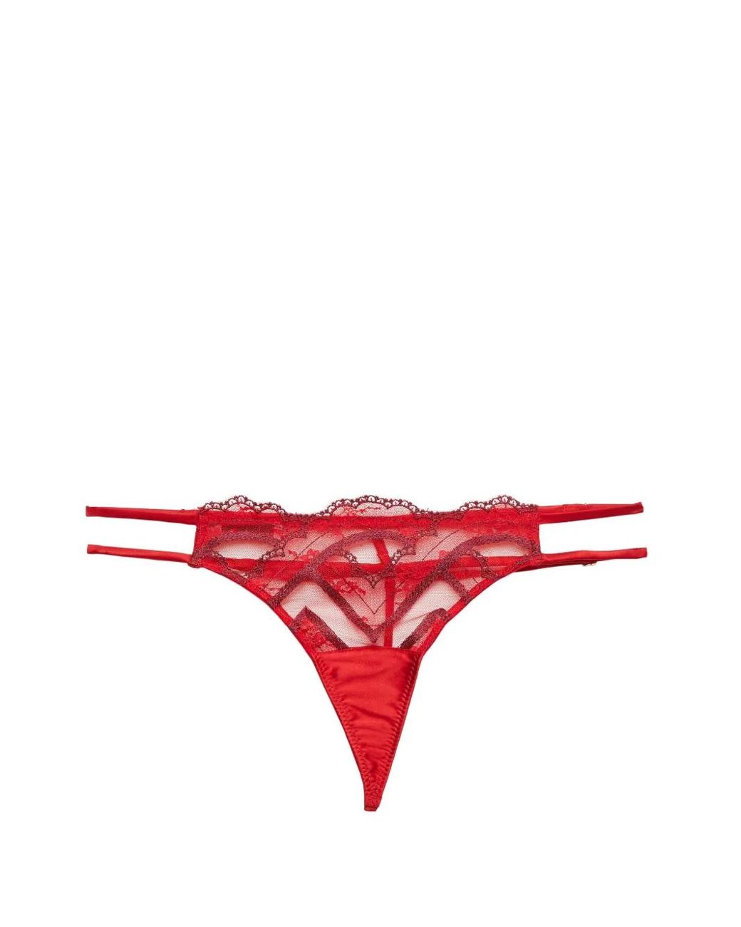 Fleur du Mal Red Hendrix Thong