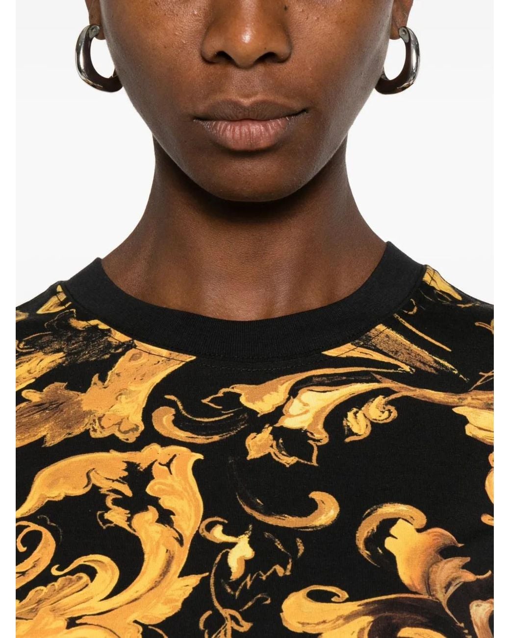 Versace Jeans Couture Black All-Over Print T-Shirt