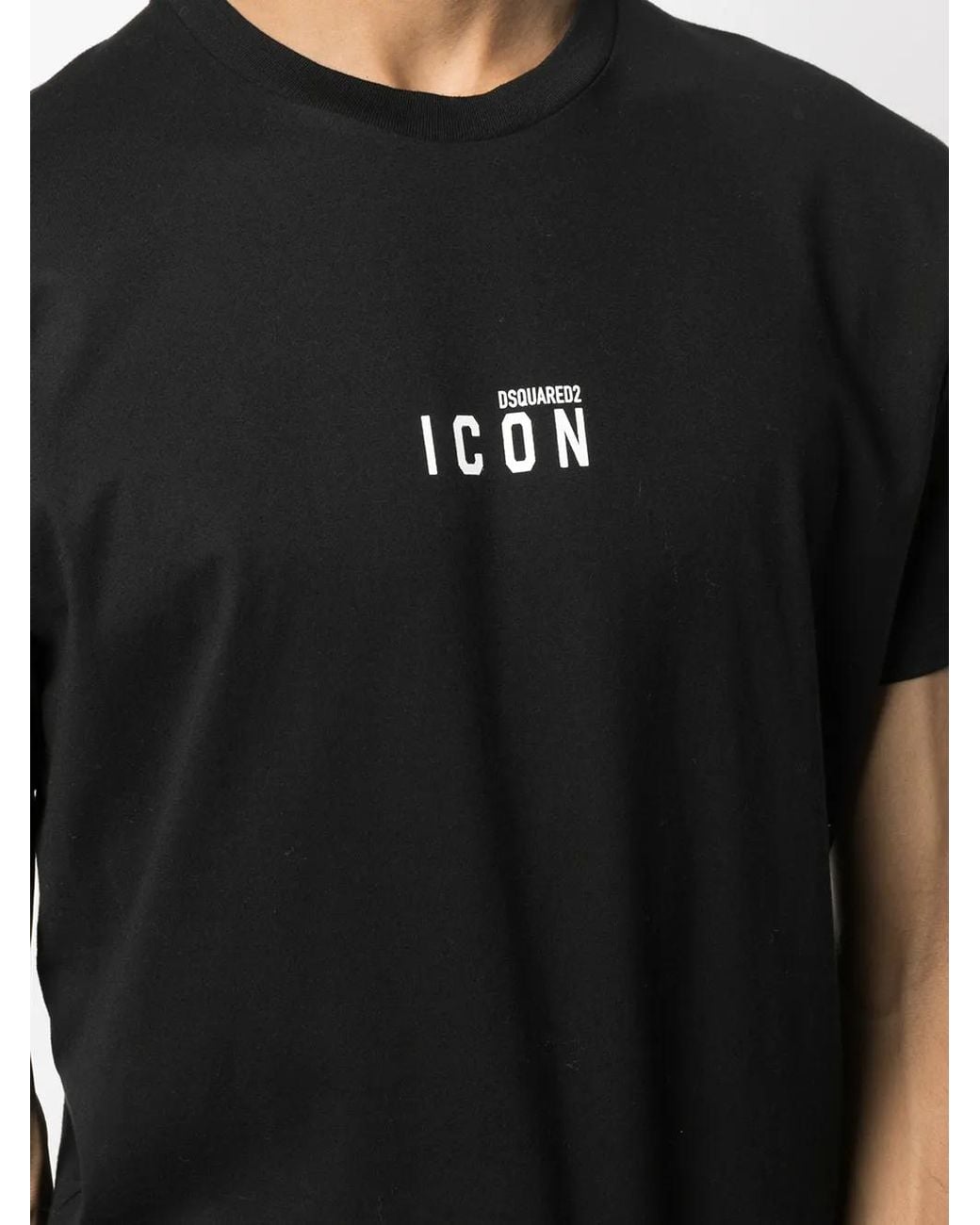 DSquared² Black Small Icon Logo T-shirt for men