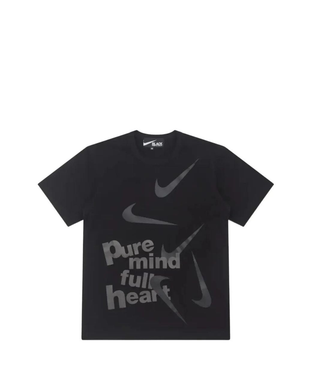 COMME DES GARÇON BLACK Black X Nike Logo-Print T-Shirt for men