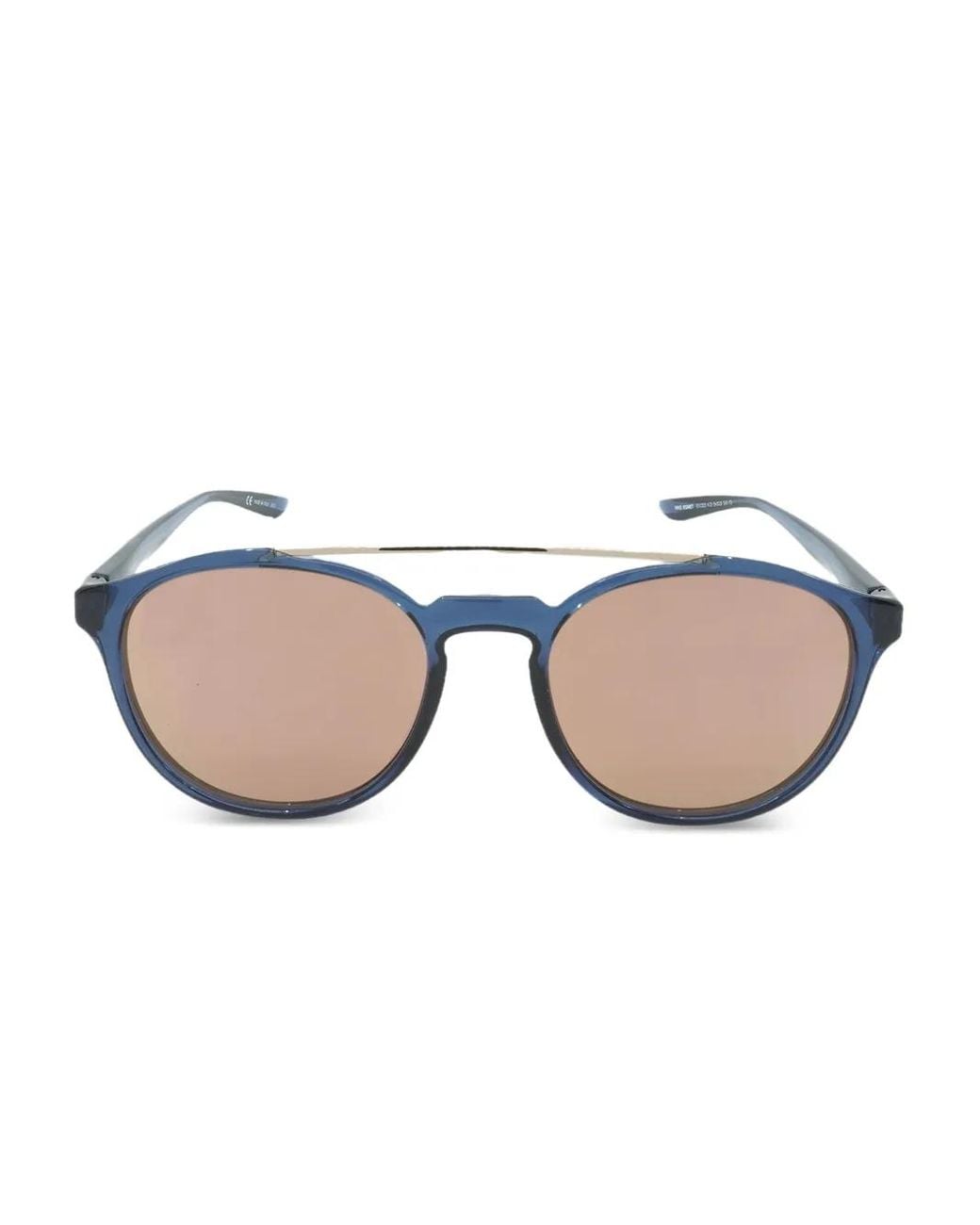 Nike Blue Kismet Round-Frame Sunglasses for men