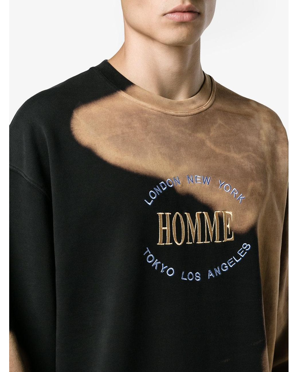 Balenciaga Homme City Cottonjersey Sweatshirt  ModeSens  Sweatshirts  Mens fashion streetwear Long sleeve tshirt men