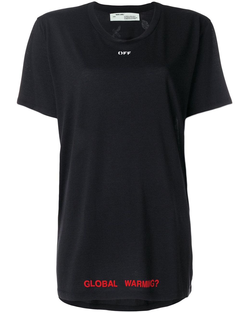 OFF-WHITE t-shirt GLOBAL WARMING