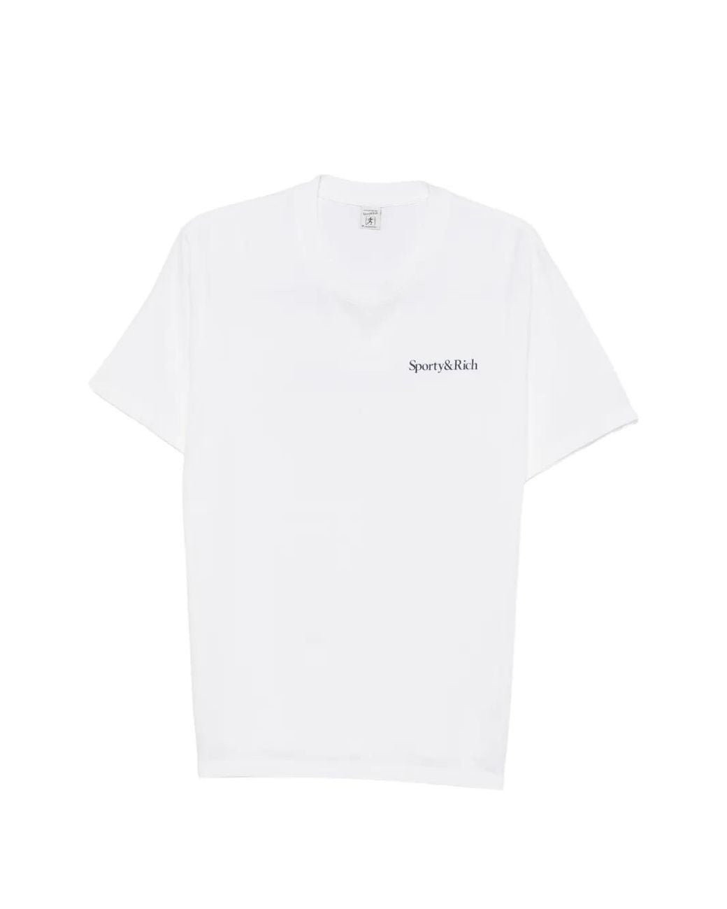 Sporty & Rich White Fema Print-Detail T-Shirt