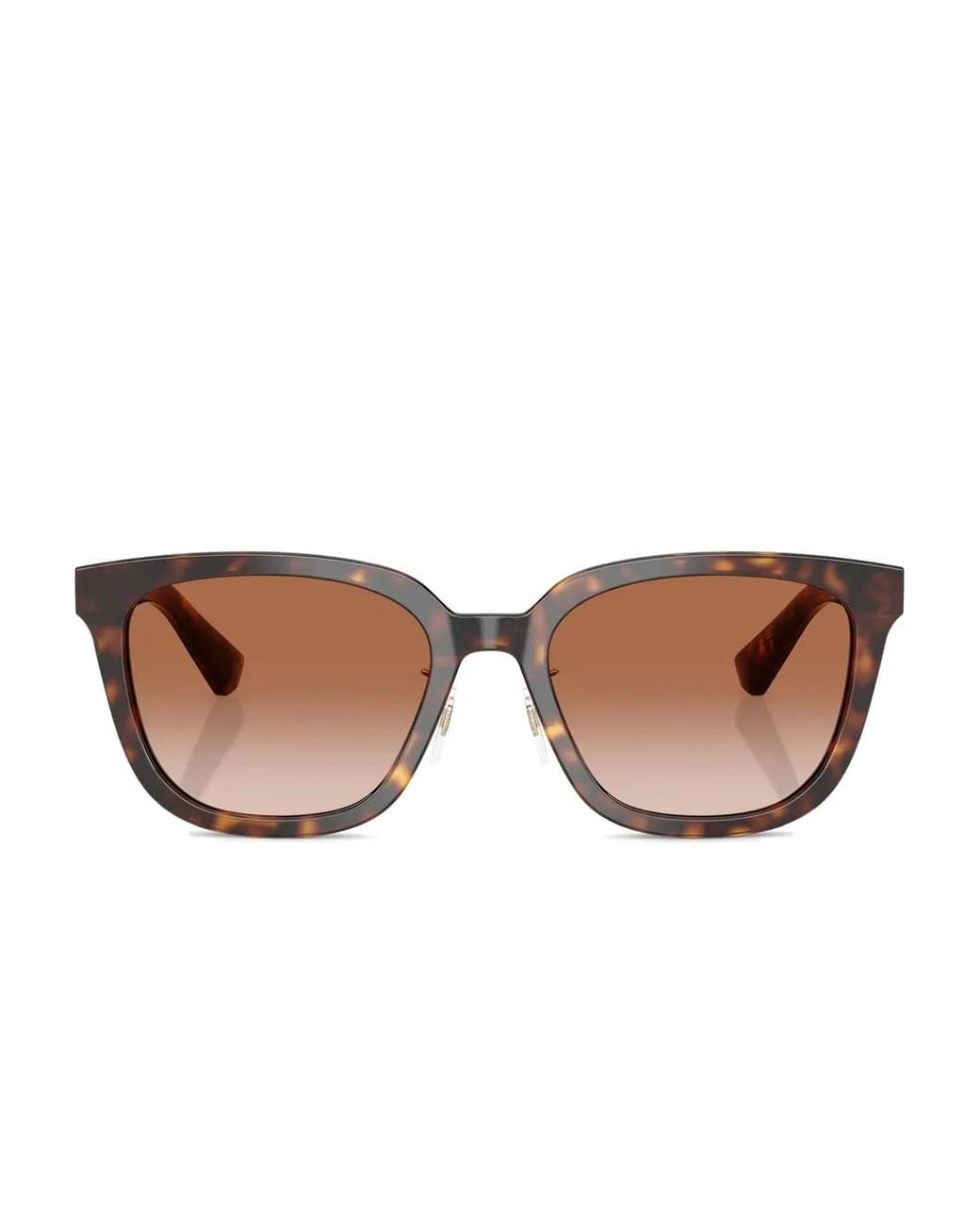 Burberry Brown Tortoiseshell Square-Frame Sunglasses