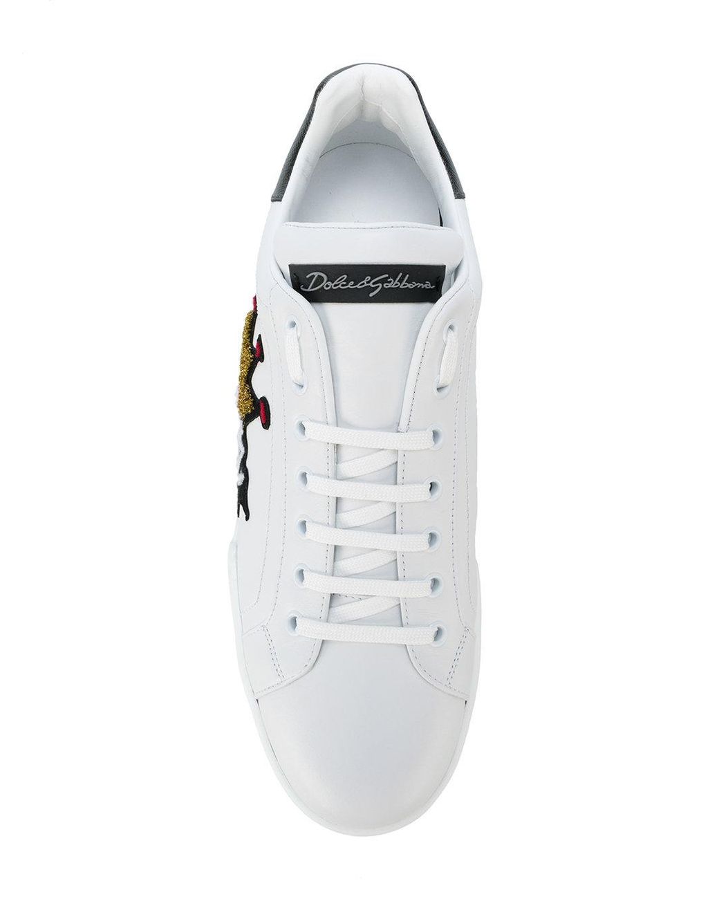 Dolce & Gabbana Royal Patch Sneakers in White for Men | Lyst