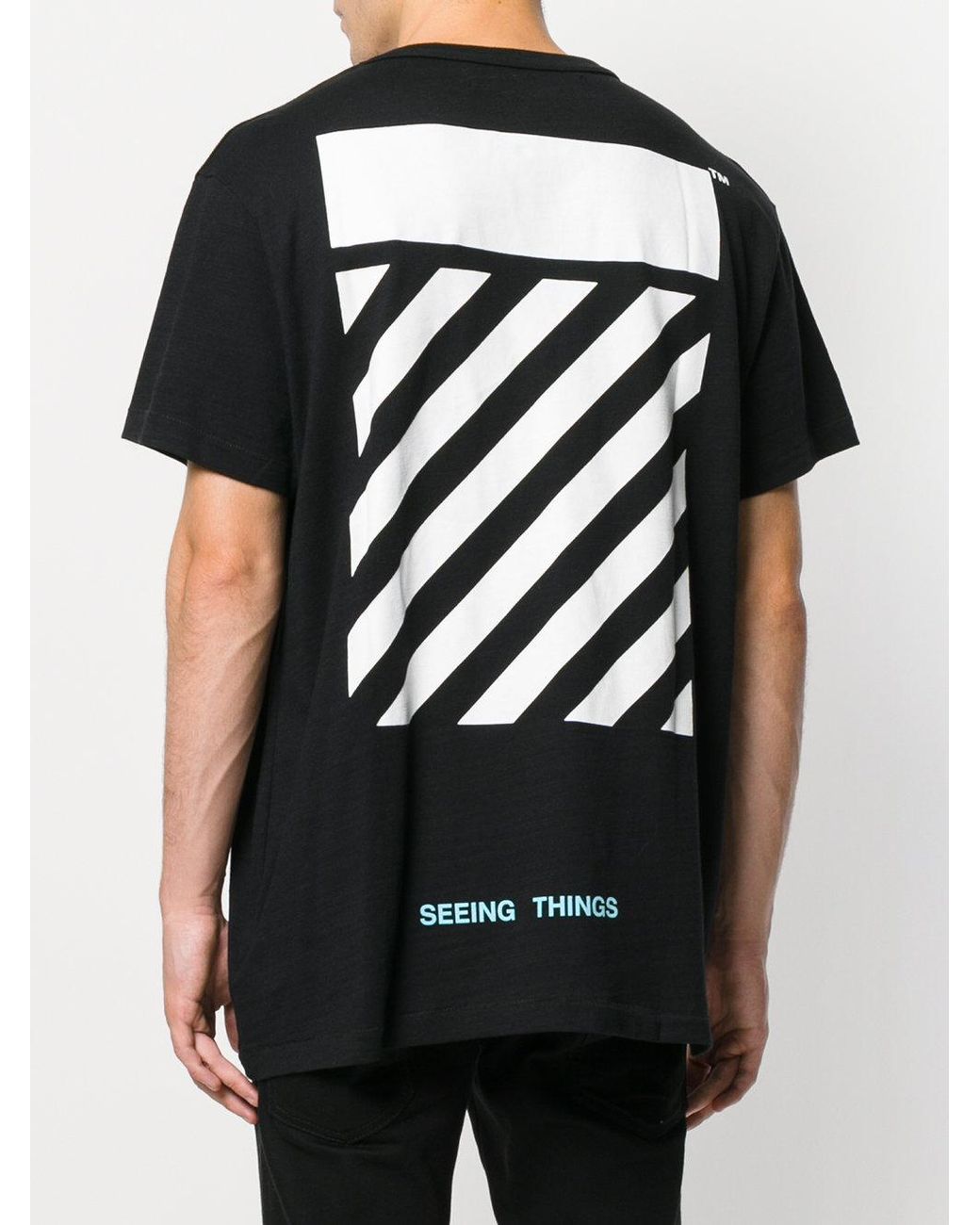 jeg behøver reservedele fordel Off-White c/o Virgil Abloh Seeing Things T-shirt in Black for Men | Lyst