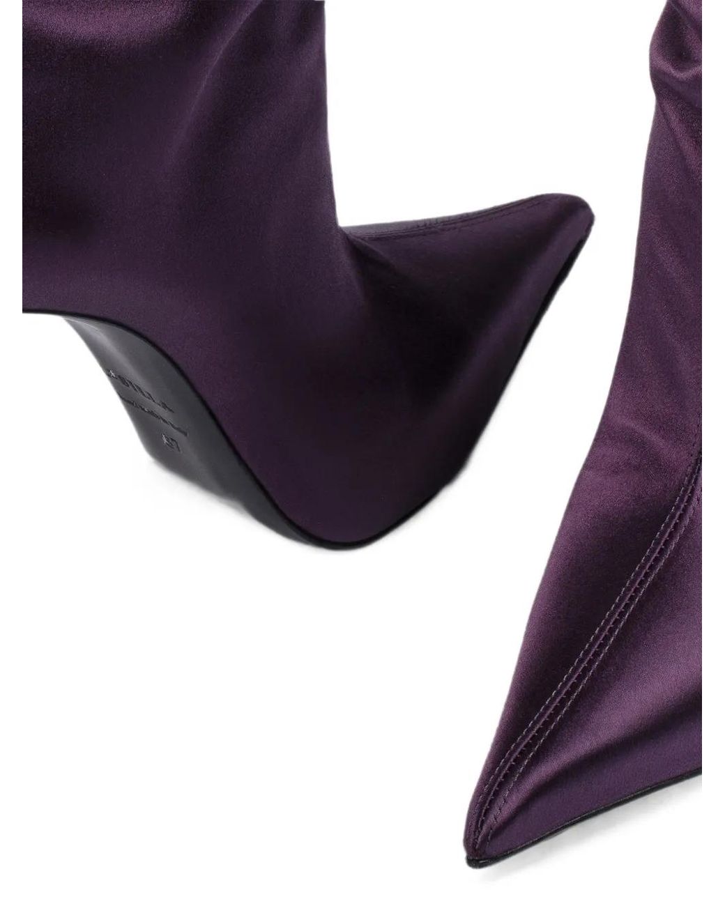 Le Silla Purple Amelia Pointed-Toe Boots
