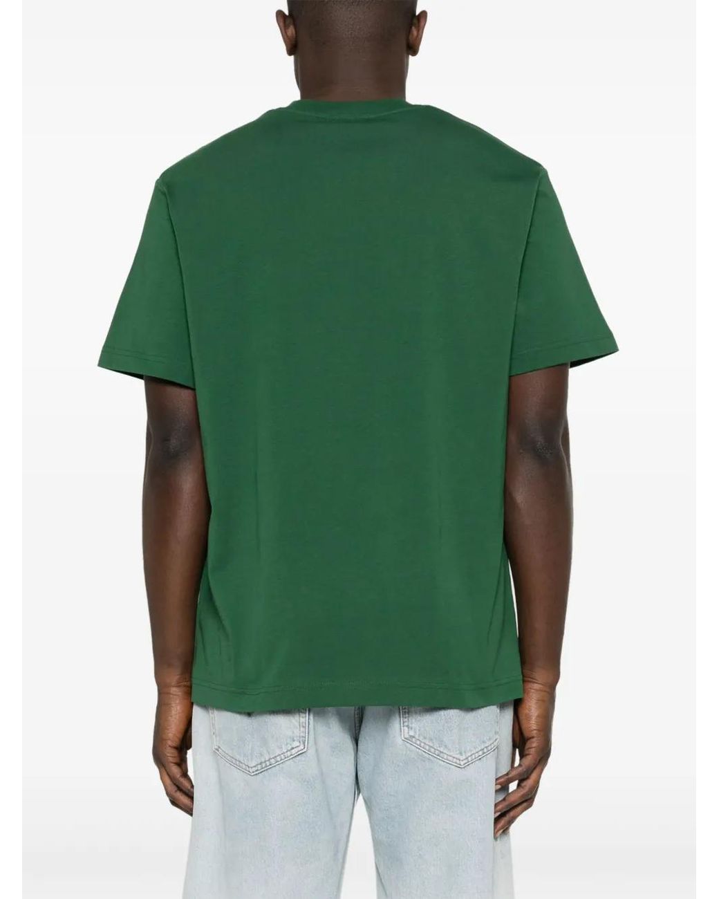 Lacoste Green Cotton T-Shirt for men