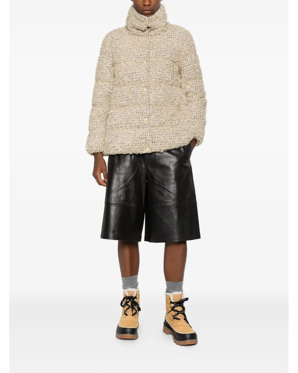 Moncler Natural Cochelle Tweed Jacket