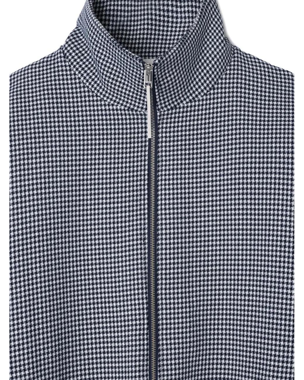 Sunnei Gray Gingham-Pattern Jacket