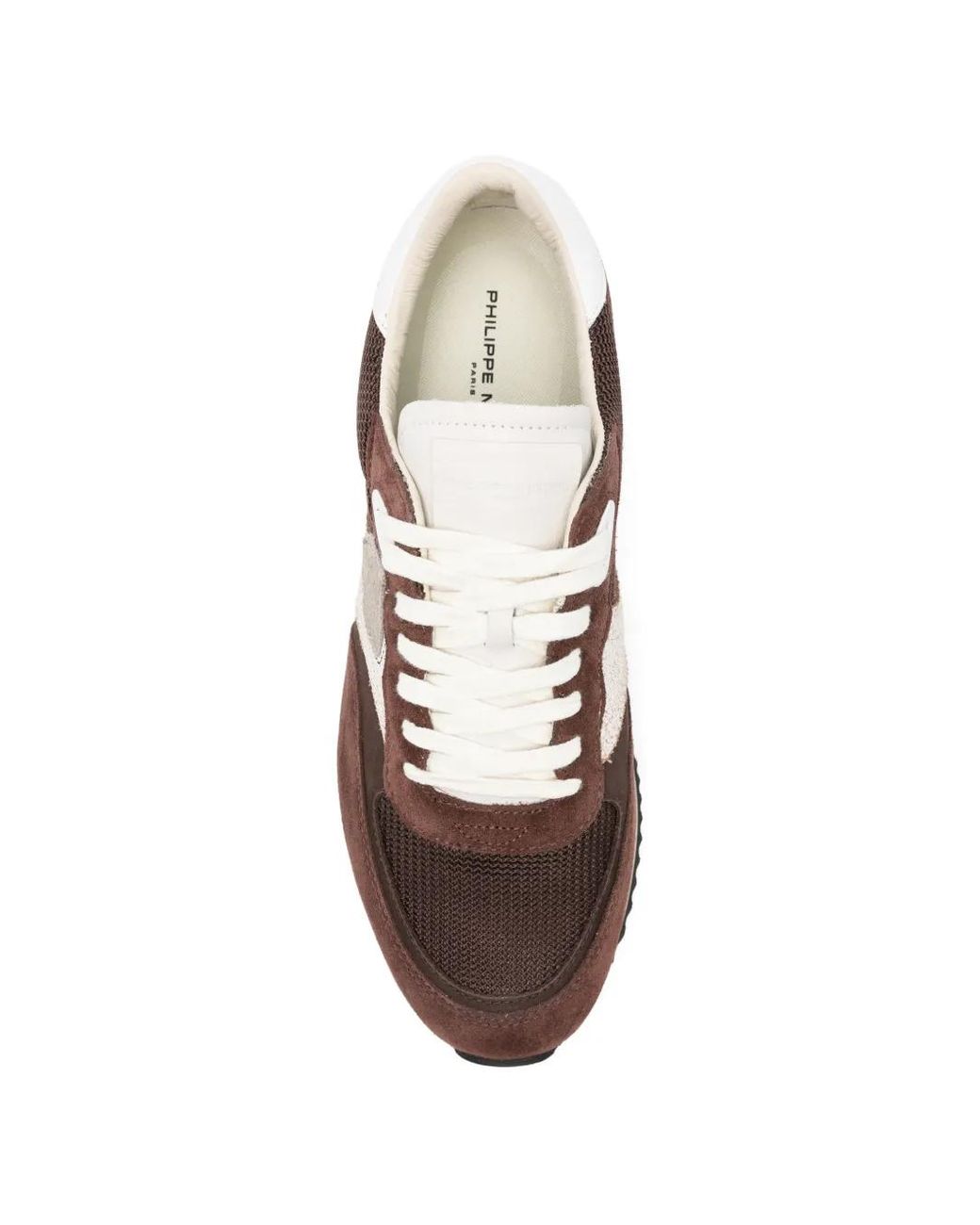 Philippe Model Brown Blville Logo Sneakers for men