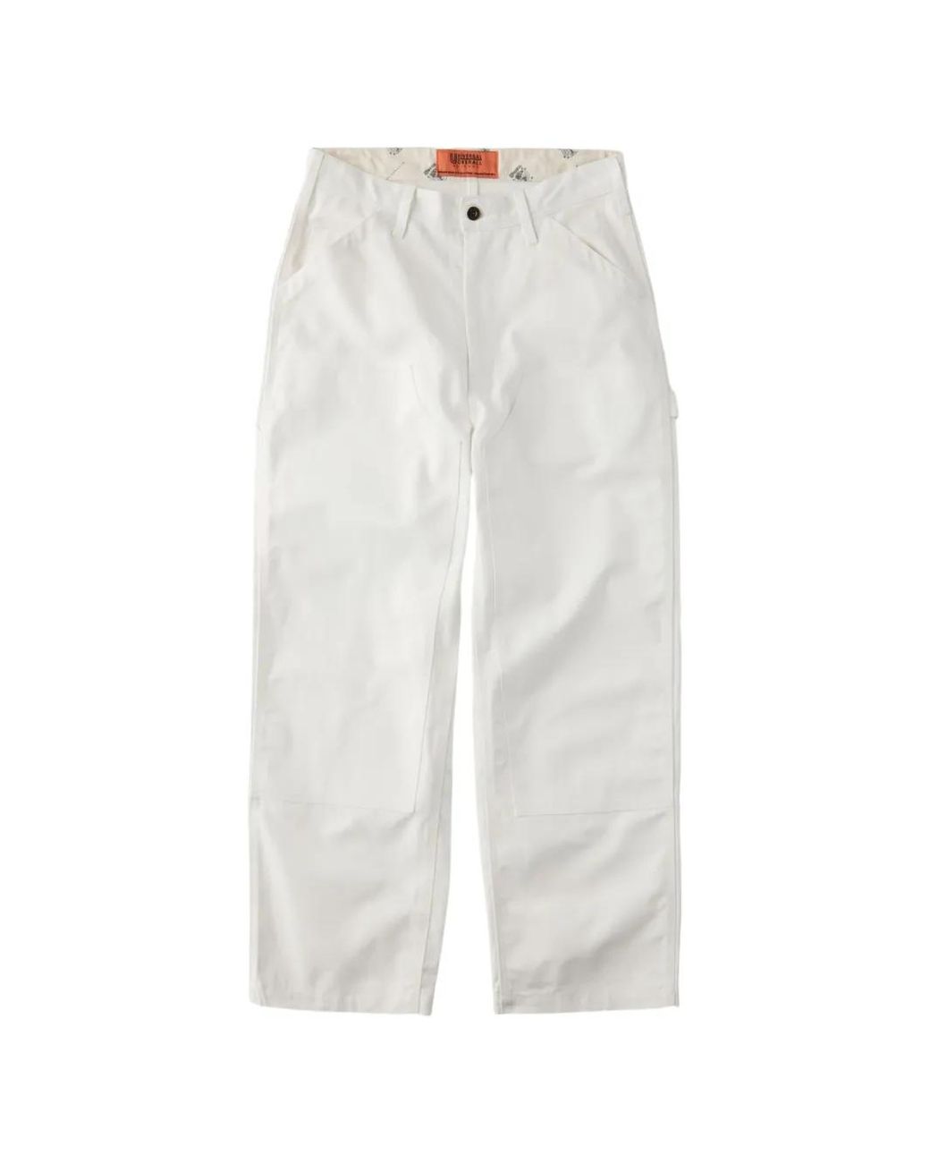 Universal Overall White Double-Knee Painter Trousers for men