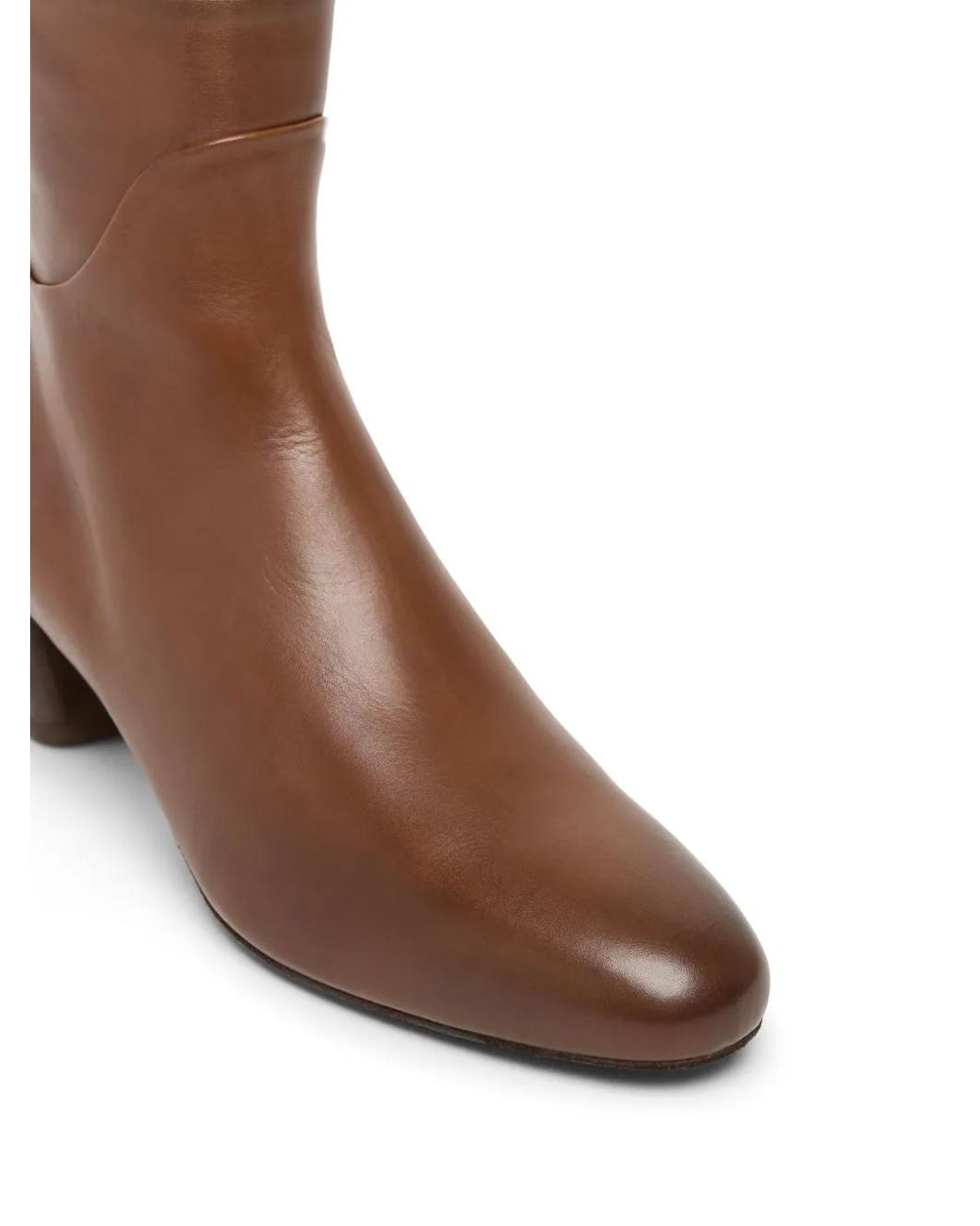 Marsèll Brown Gocciolina Almond-Toe Leather Ankle Boots