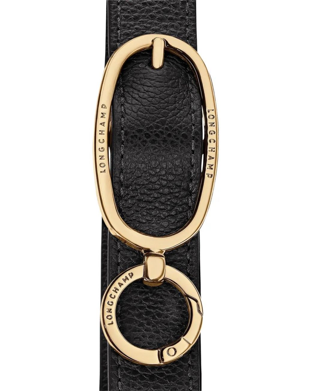Longchamp Gewelfde Schoudertas in het Black