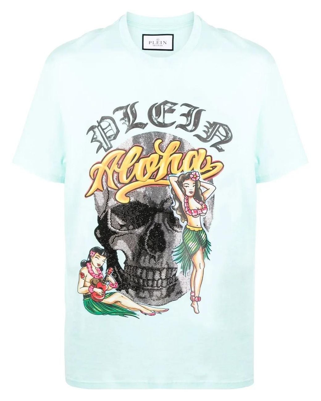 Philipp Plein White Hawaii Short-Sleeve T-Shirt for men