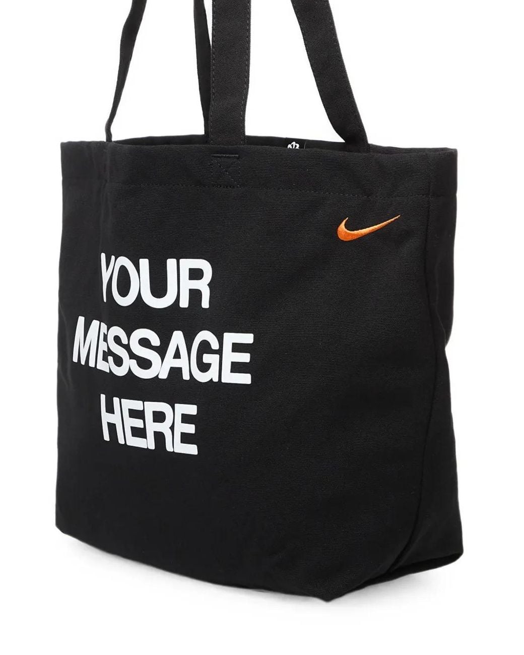 Nike Black Heritage Your Message Here Tote Bag
