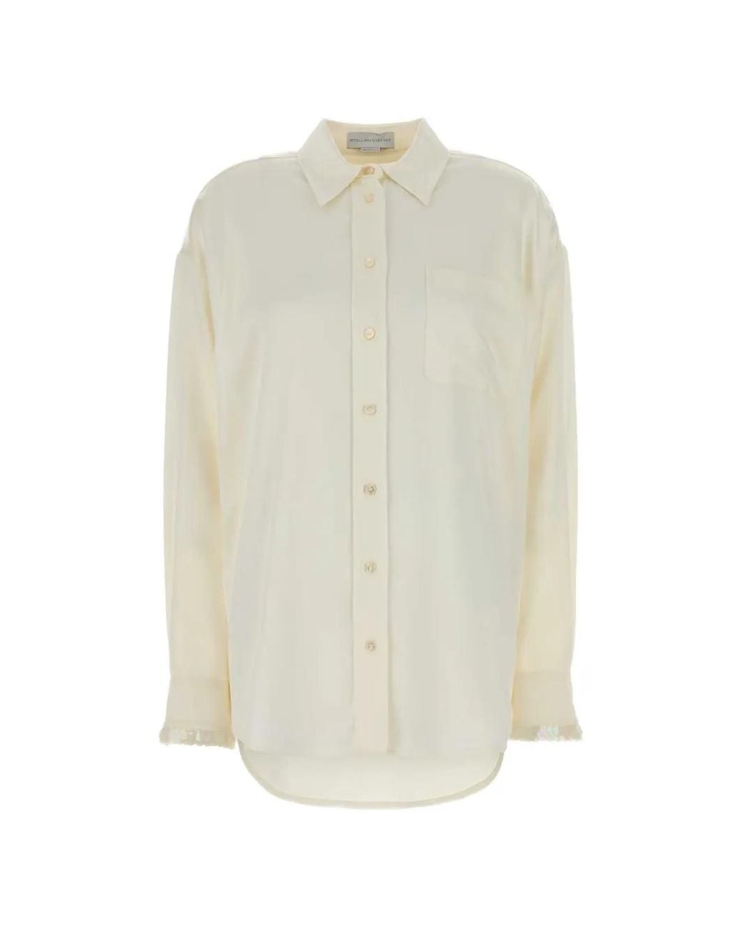Stella McCartney White Chemise À Sequins