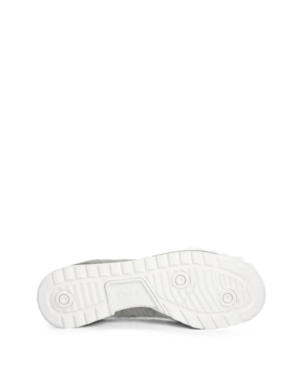 Polo Ralph Lauren White Logo-Embroidered Panelled Sneakers for men