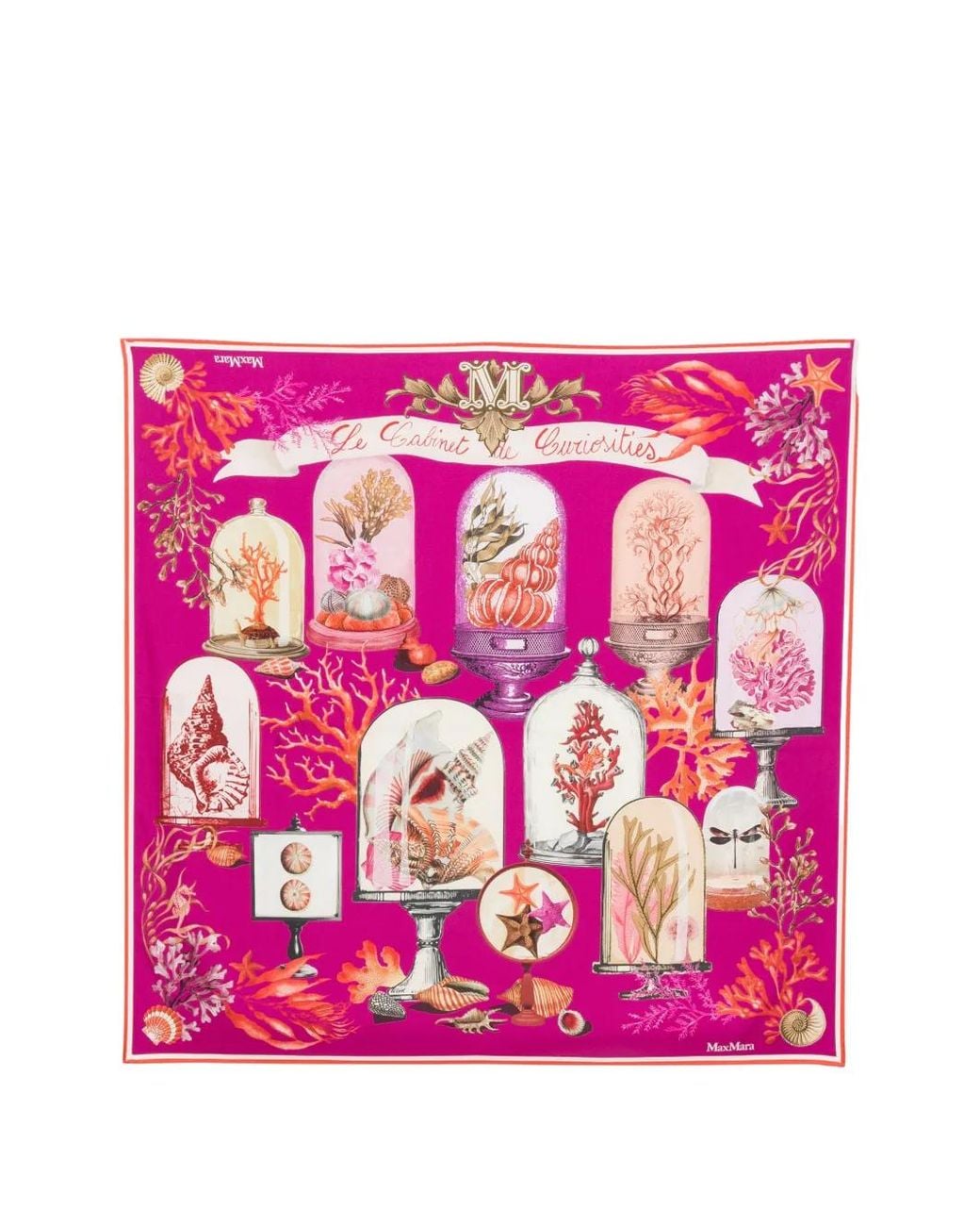 Max Mara Pink Écharpe À Imprimé Graphique