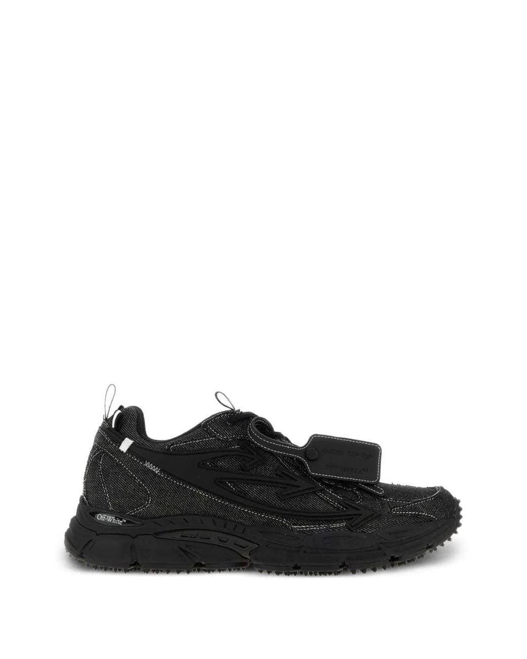 Off-White c/o Virgil Abloh Black Be Right Back Denim Sneakers for men