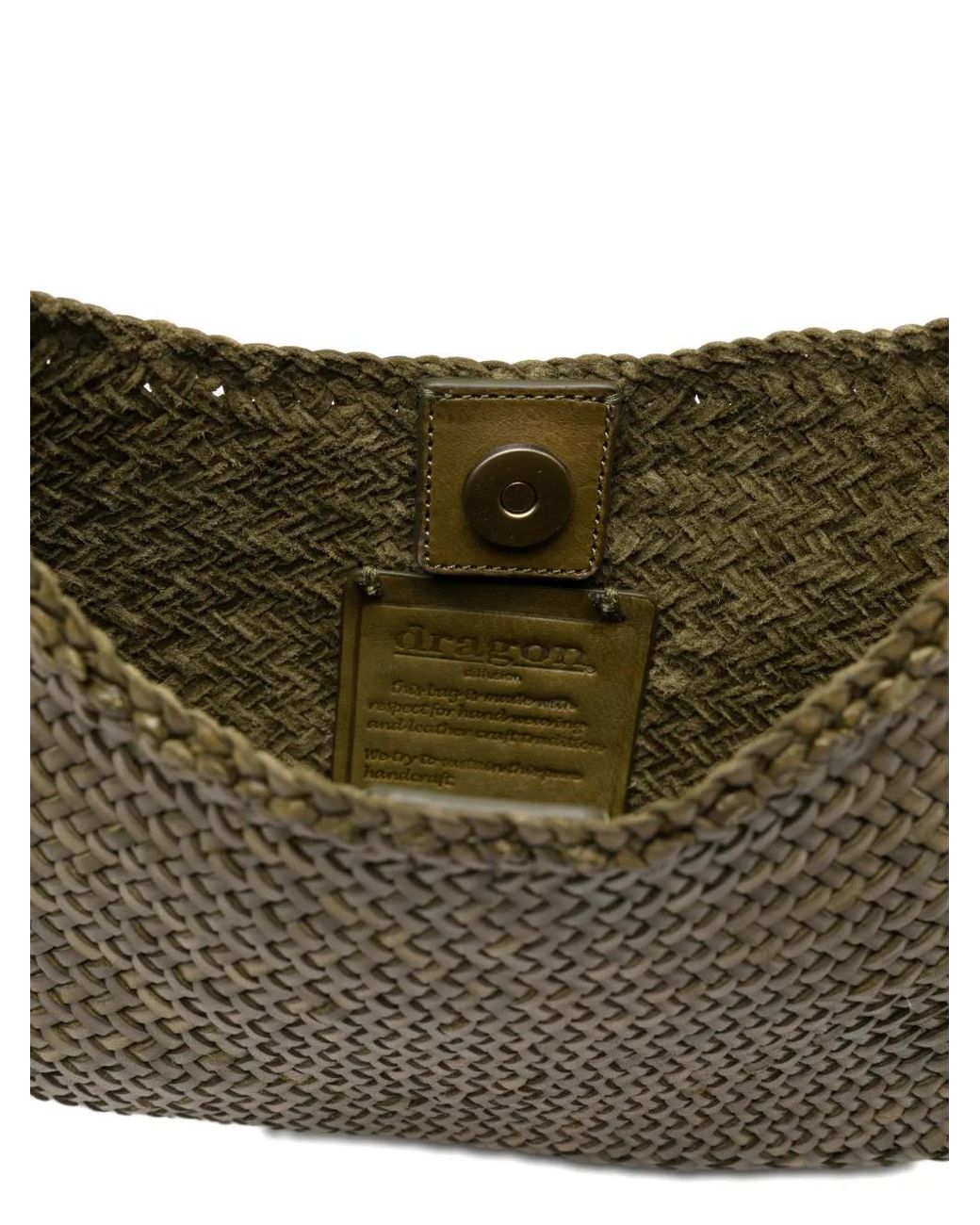 Dragon Diffusion Nova Luna Braided Shoulder Bag in Green | Lyst Australia
