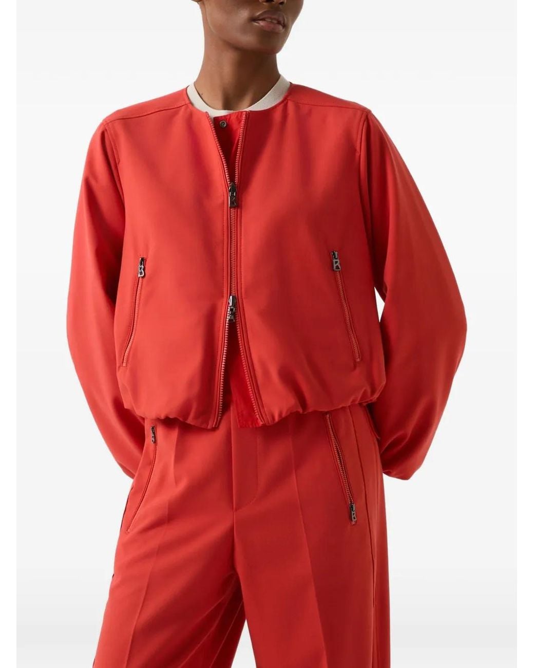 Bogner Red Yuma Reversible Bomber Jacket