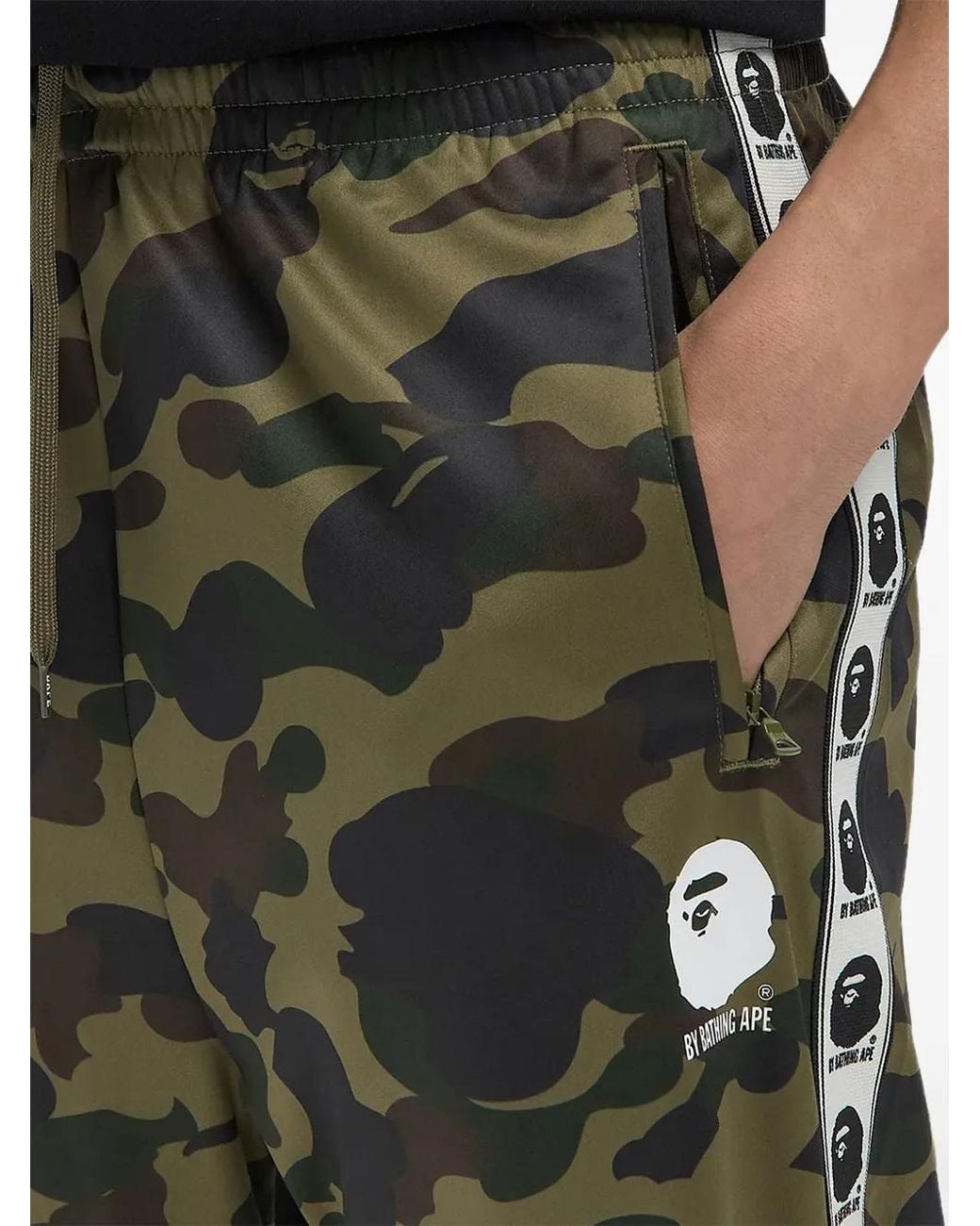 A Bathing Ape 1St Camo Loose-Fit Track Pants in Green for Men | Lyst