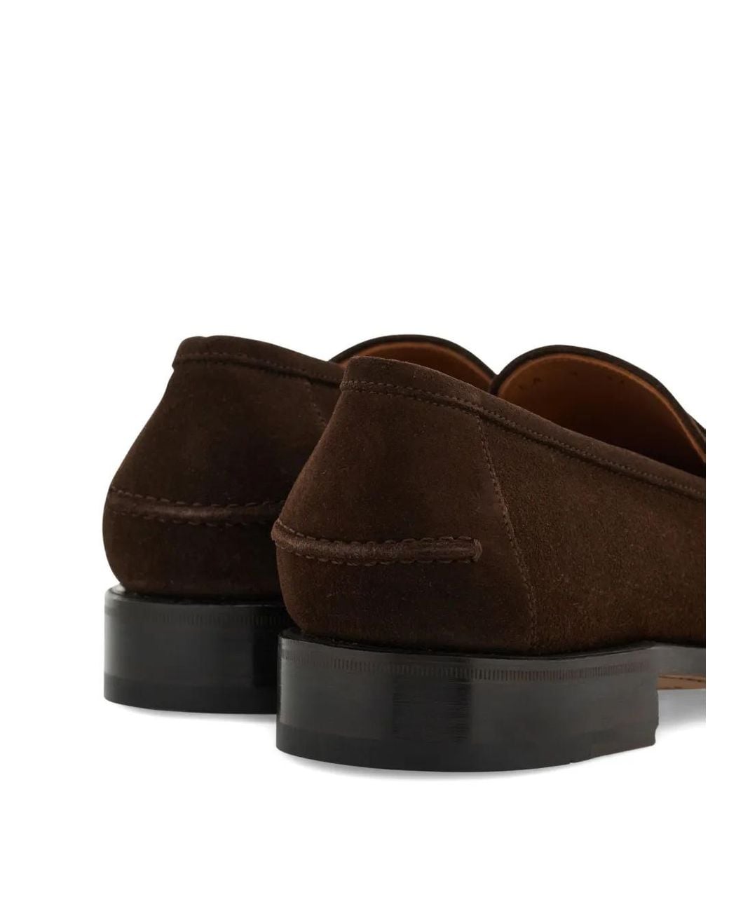 Ferragamo Brown Tramezza Penny Loafers for men