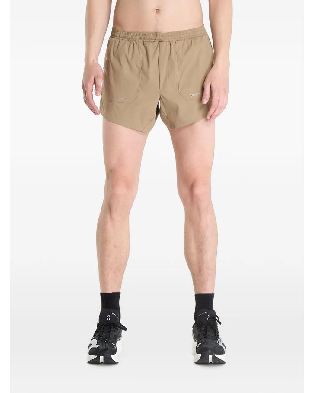 Ciele Athletics Natural Atshort 5" Logo-Patch Elasticated-Waist Shorts for men