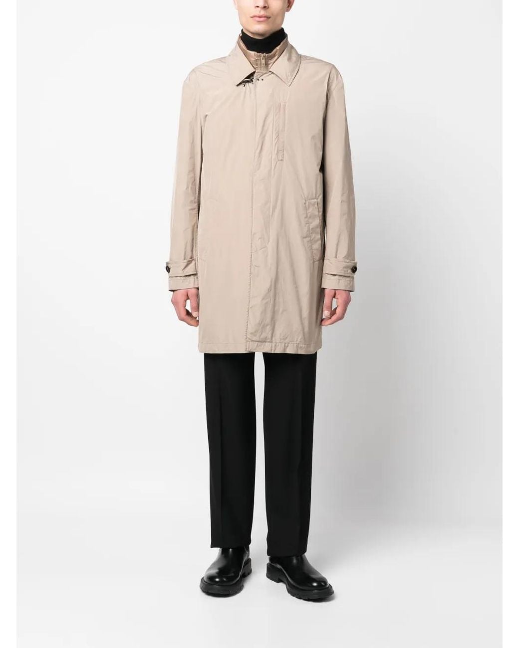 Fay Natural Layered Design Trenchcoat for men