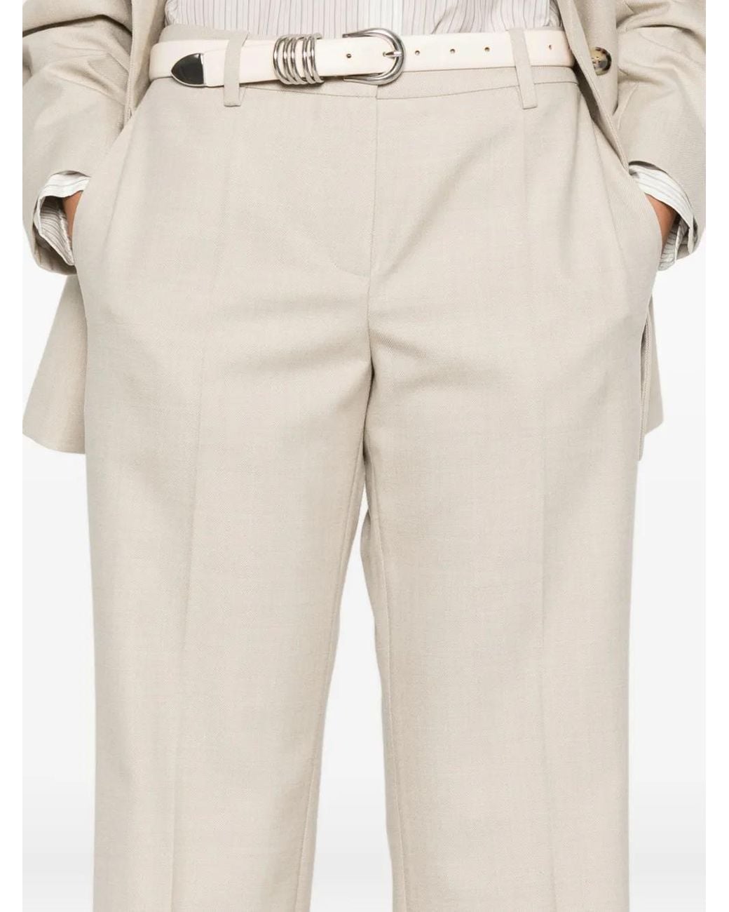 Magda Butrym Natural Tailored Trousers