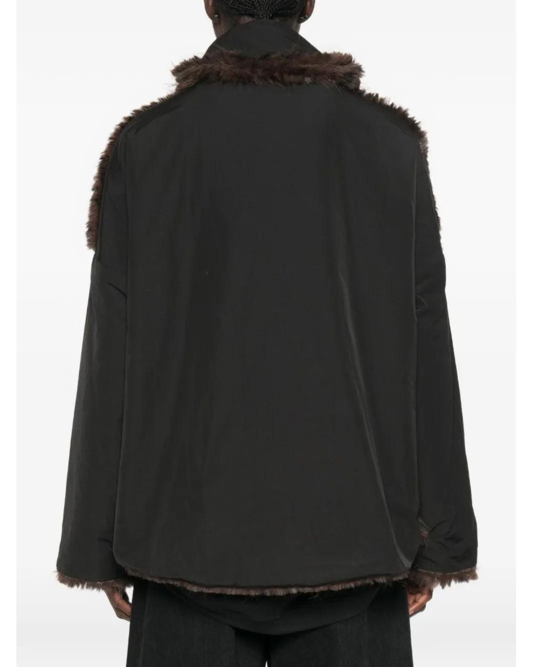 Collection Privée Brown Leopard-Print Faux-Fur Coat