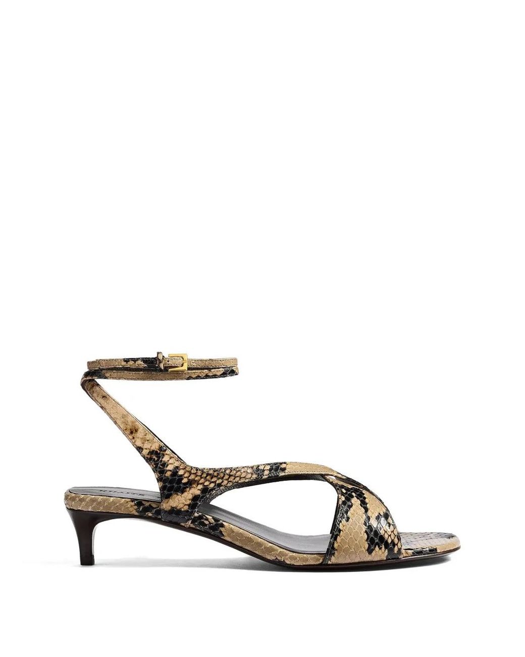 Khaite White Liria Ankle-Strap Sandals