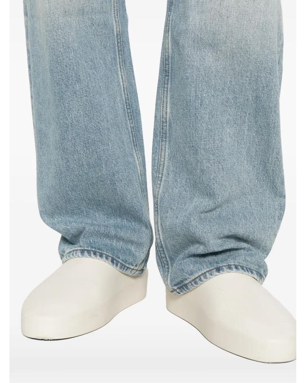 Fear Of God Blue Faded-Effect Straight-Leg Jeans for men