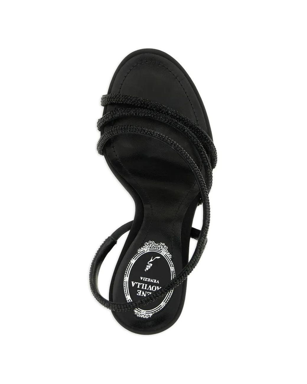 Rene Caovilla White Erin Open-Toe Sandals