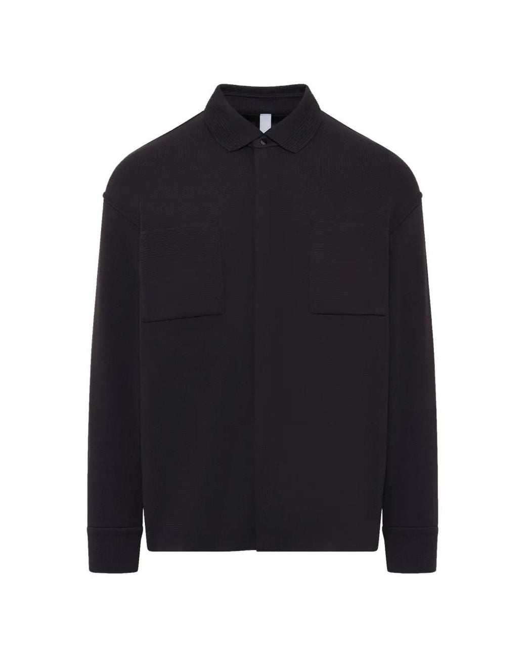CFCL Blue Concealed-Placket Long-Sleeve Shirt for men