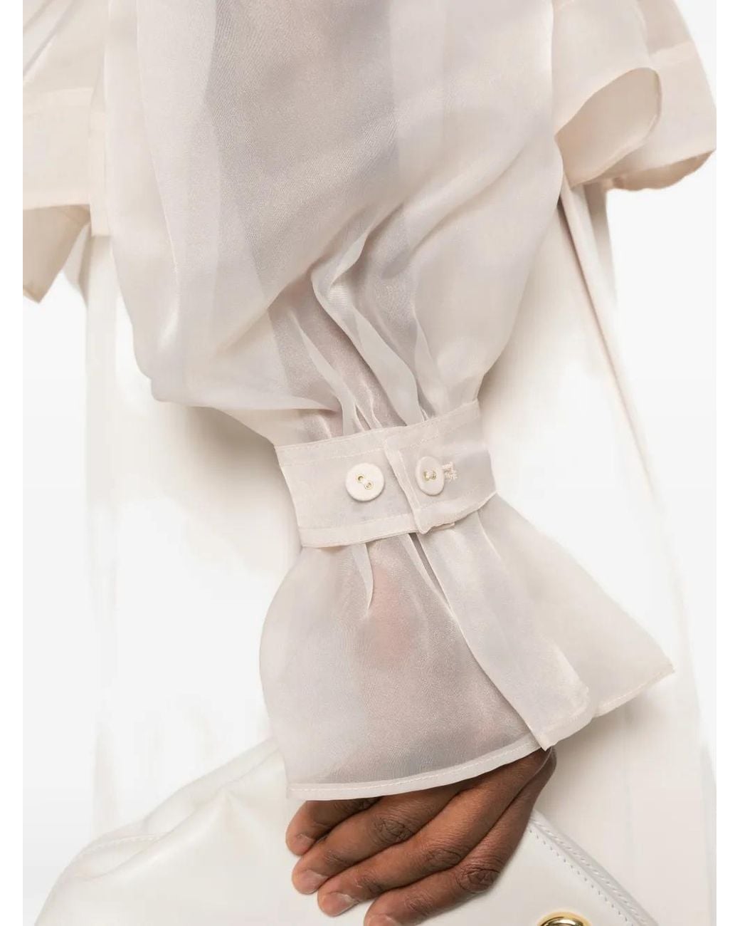 Aje. White Renew Double-Breasted Jacket