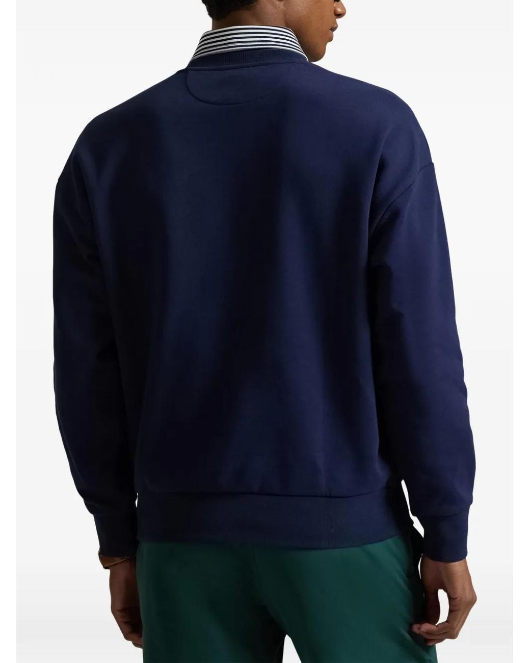 Ralph Lauren Blue Bear-Print Sweatshirt for men